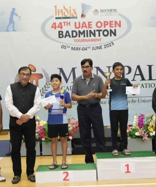 India Club UAE Open Badminton gold junior final 22-05-2023